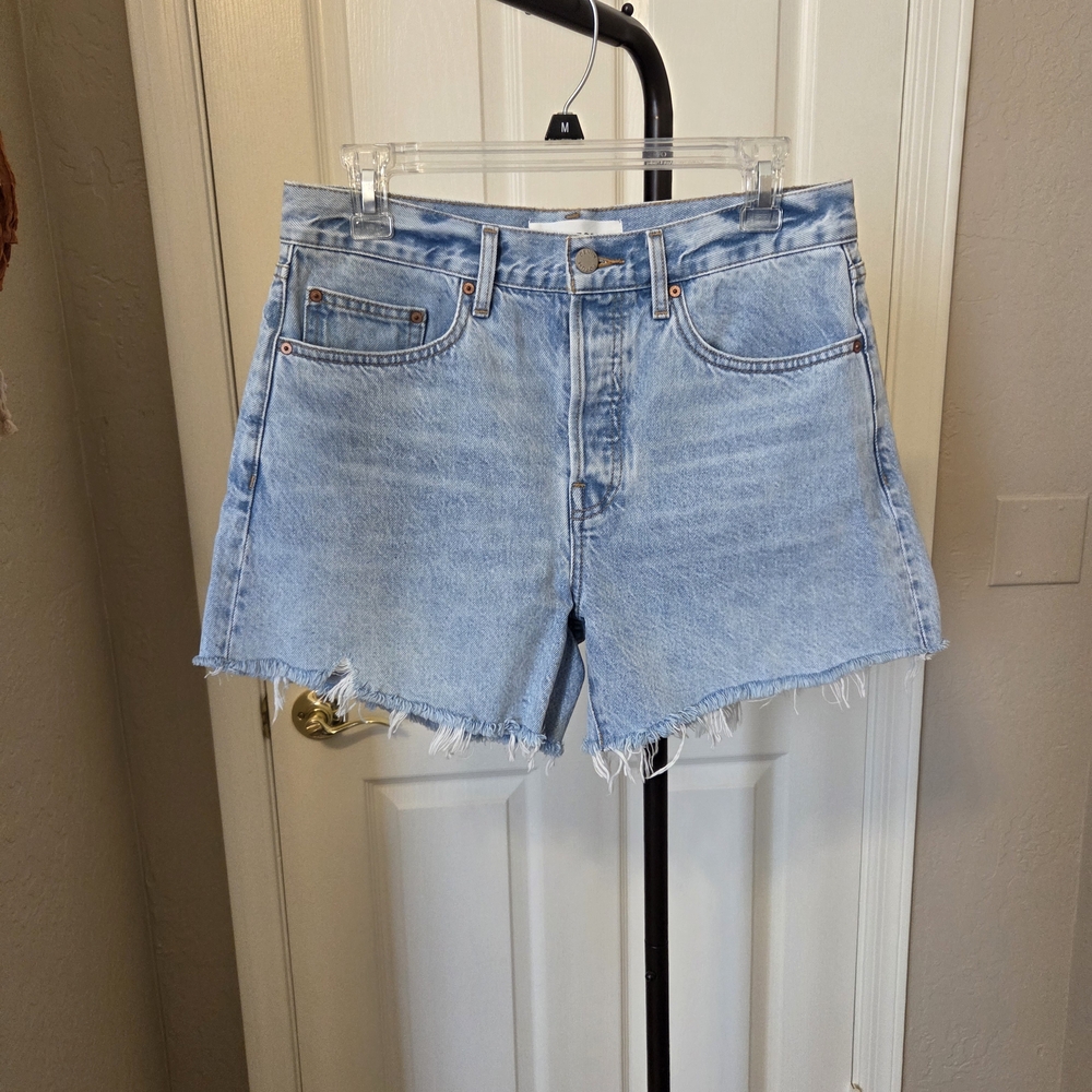 Denim Forum THE EX-BF HI MID- THIGH DENIM SHORT